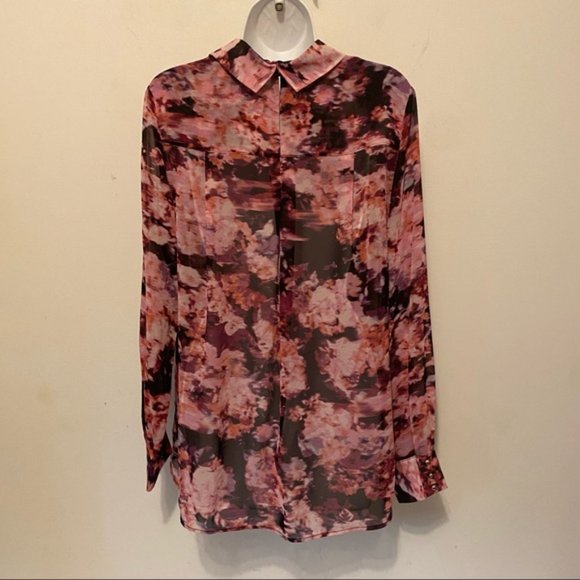 Robert Rodriguez Leslie Floral Popover Blouse Size Medium - Picture 7 of 11